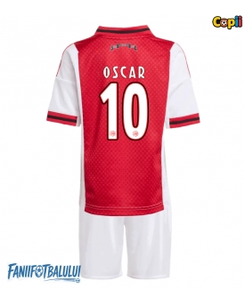 Ajax Oscar Gloukh #10 Echipament de Fotbal Replică 2025-26 Copii Acasa (+ Șorturi)